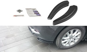 Tylne boczne splittery Mazda 3 BM MK3 Polift (carbon look)