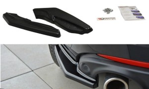 Splittery tylne boczne Renault Laguna MK 3 Coupe (czarny mat)