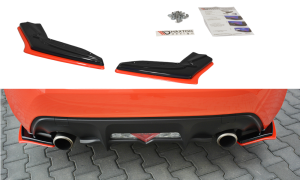 Tylne boczne splittery V2 Toyota GT86 Polift (czarny mat)