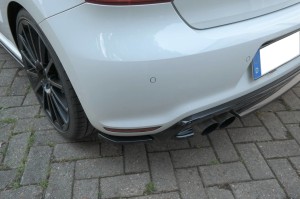 Tylne boczne splittery Volkswagen Polo MK5 R WRC (czarny połysk)