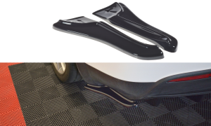 Tylne boczne splittery V1 Tesla Model X (czarny mat)