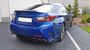 Tylne boczne splittery Lexus RC (czarny połysk)