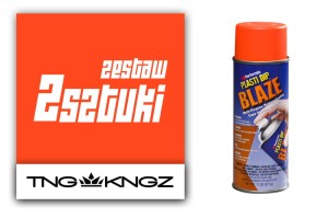 Zestaw PlastiDip Blaze do pomalowania 4 felg 14-16" - kolor pomarańczowy fluorescencyjny