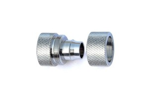 Skręcana metalowa złączka żeńska (średnica 6 mm - gwint 1/4")