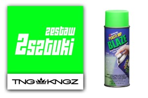 Zestaw PlastiDip Blaze do pomalowania 4 felg 14-16" - kolor zielony fluorescencyjny