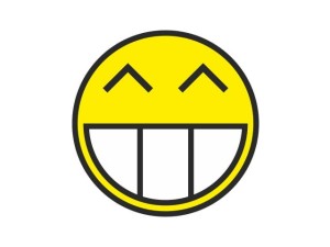 Naklejka "Emoticon smile" 10 cm