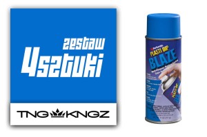 Zestaw PlastiDip Blaze do pomalowania 4 felg 17-19" - kolor niebieski fluorescencyjny
