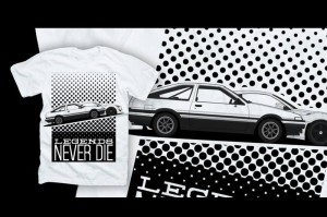 Koszulka / T-shirt LEGENDS NEVER DIE AE86 / GT86 (rozm. M - XXL)