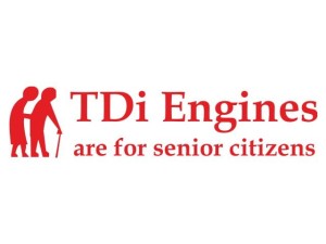 Naklejka "TDI Engines" 20 cm (czerwona)