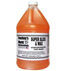 Szampon samochodowy z woskiem Poorboy’s World Super Slick & Wax Car Wash 3784 ml