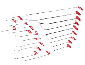 Zestaw 21 przyrządów do usuwania wgnieceń NTools PDR STANDARD