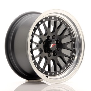 Felga aluminiowa JR Wheels JR10 15x8 ET20 4x100/108 Matt Black w/Machined Lip
