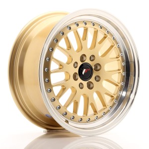 Felga aluminiowa JR Wheels JR10 16x7 ET30 4x100/108 Gold w/Machined Lip