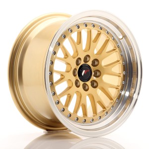 Felga aluminiowa JR Wheels JR10 16x8 ET20 4x100/108 Gold w/Machined Lip