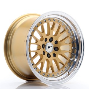 Felga aluminiowa JR Wheels JR10 16x9 ET10 4x100/114 Gold w/Machined Lip