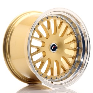 Felga aluminiowa JR Wheels JR10 19x11 ET15-30 BLANK Gold w/Machined Lip