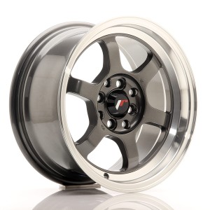 Felga aluminiowa JR Wheels JR12 15x7,5 ET26 4x100/114 Gun Metal w/Machined Lip