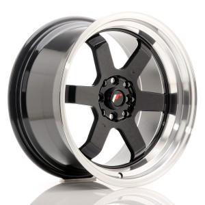 Felga aluminiowa JR Wheels JR12 17x9 ET25 4x100/114 Gloss Black w/Machined Lip