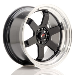 Felga aluminiowa JR Wheels JR12 17x9 ET25 5x112/120 Gloss Black w/Machined Lip