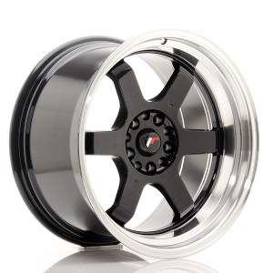 Felga aluminiowa JR Wheels JR12 18x10 ET0 5x114/120 Gloss Black w/Machined Lip
