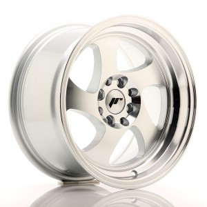 Felga aluminiowa JR Wheels JR15 15x8 ET20 4x100/108 Silver Machined Face