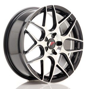 Felga aluminiowa JR Wheels JR18 18x7,5 ET35-42 BLANK 5H Gloss Black Machined Face