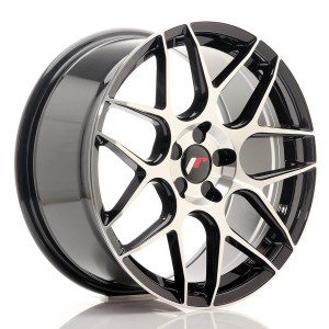 Felga aluminiowa JR Wheels JR18 18x8,5 ET35-45 5H BLANK Gloss Black Machined Face