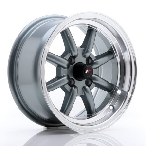 Felga aluminiowa JR Wheels JR19 14x7 ET0 4x100 Gun Metal w/Machined Lip