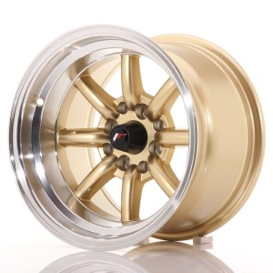 Felga aluminiowa JR Wheels JR19 14x9 ET-25 4x100/114 Gold w/Machined Lip