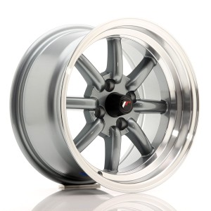 Felga aluminiowa JR Wheels JR19 15x8 ET0 4x100 Gun Metal w/Machined Lip