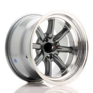 Felga aluminiowa JR Wheels JR19 15x9 ET-13 4x100/108 Gun Metal w/Machined Lip