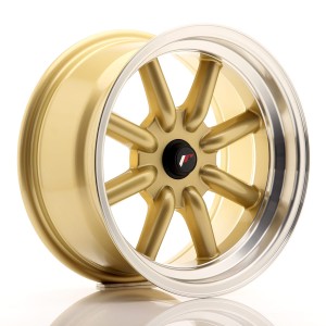 Felga aluminiowa JR Wheels JR19 16x8 ET-20-0 BLANK Gold w/Machined Lip