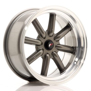 Felga aluminiowa JR Wheels JR19 17x8 ET0 BLANK Gun Metal w/Machined Lip