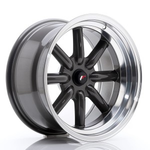 Felga aluminiowa JR Wheels JR19 17x9 ET-10 BLANK Gun Metal w/Machined Lip