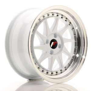 Felga aluminiowa JR Wheels JR26 16x8 ET25 4x100/108 White w/Machined Lip