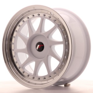 Felga aluminiowa JR Wheels JR26 17x8 ET20-35 BLANK White w/Machined Lip