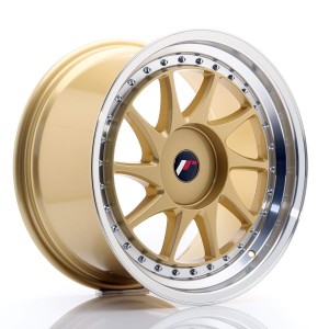 Felga aluminiowa JR Wheels JR26 18x9,5 ET20-40 BLANK Gold w/Machined Lip