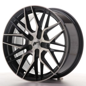 Felga aluminiowa JR Wheels JR28 17x8 ET25-40 BLANK Gloss Black Machined Face