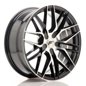 Felga aluminiowa JR Wheels JR28 18x7,5 ET20-40 BLANK Gloss Black Machined Face