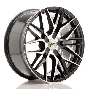 Felga aluminiowa JR Wheels JR28 18x8,5 ET20-40 5H BLANK Gloss Black Machined Face