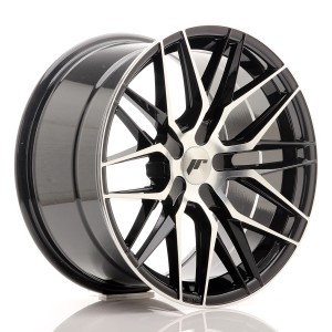 Felga aluminiowa JR Wheels JR28 18x9,5 ET20-40 5H BLANK Gloss Black Machined Face