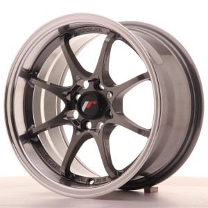 Felga aluminiowa JR Wheels JR5 15x8 ET28 4x100 Gun Metal w/Machined Lip