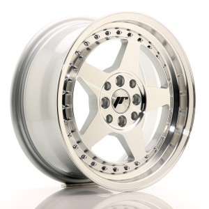 Felga aluminiowa JR Wheels JR6 15x7 ET25 4x100/108 Silver Machined Face