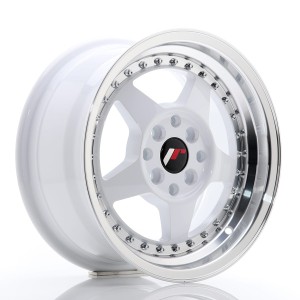 Felga aluminiowa JR Wheels JR6 15x7 ET25 4x100/108 White w/Machined Lip