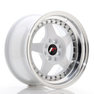 Felga aluminiowa JR Wheels JR6 15x8 ET25 4x100/108 White w/Machined Lip