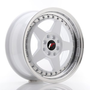 Felga aluminiowa JR Wheels JR6 16x7 ET35 4x100/114 White w/Machined Lip