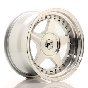 Felga aluminiowa JR Wheels JR6 16x9 ET0-20 BLANK Silver Machined Face