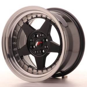 Felga aluminiowa JR Wheels JR6 16x9 ET20 4x100/108 Gloss Black w/Machined