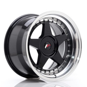 Felga aluminiowa JR Wheels JR6 17x10 ET20 BLANK Gloss Black w/Machined