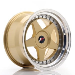 Felga aluminiowa JR Wheels JR6 17x10 ET20 BLANK Gold w/Machined Lip